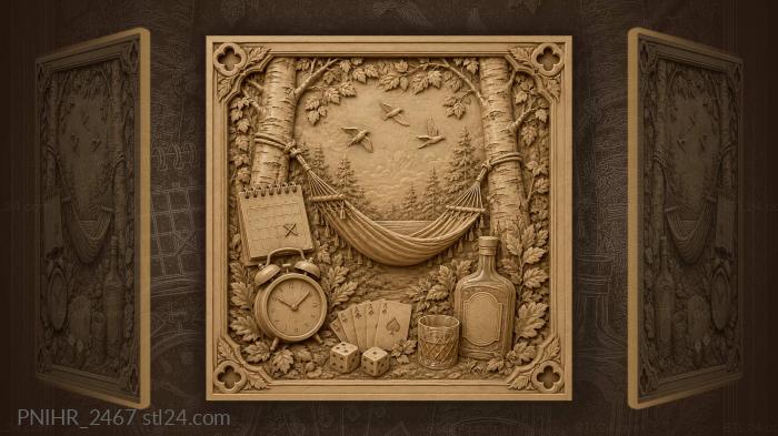 Peaceful forest rest time 3d STL model