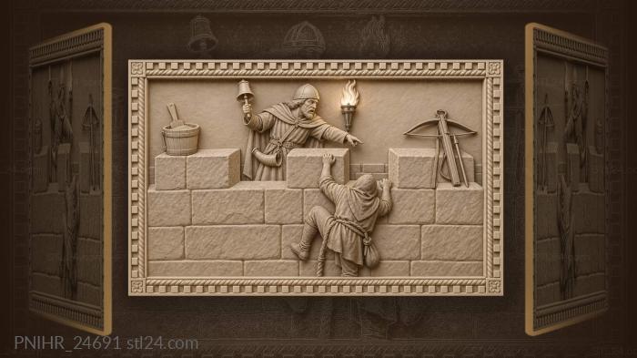 Watchman alerts castle under attack 3d STL model