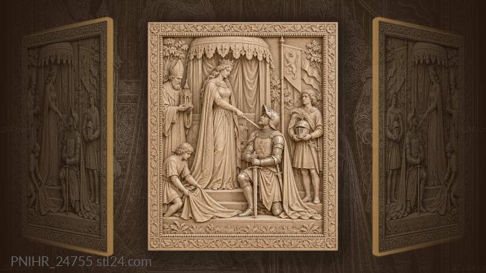 Knight’s oath before the queen tournament 3d STL model