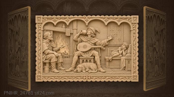 Minstrel’s tale by the hearth 3d STL model