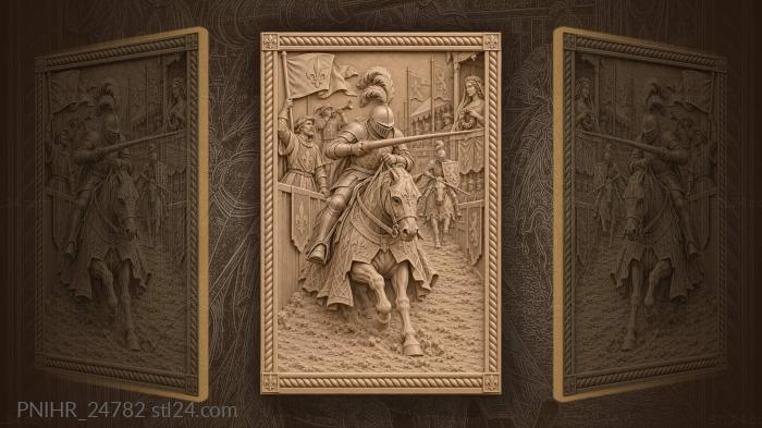 Knight’s final charge tournament battle 3d STL model