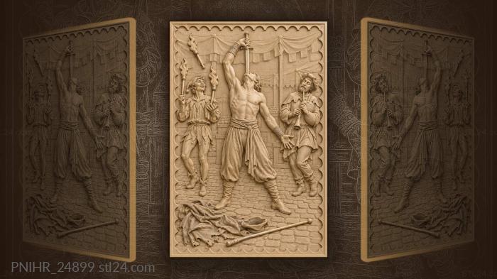 Market performer sword swallowing act 3d STL model