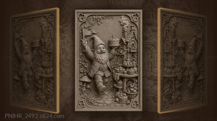 Gnome’s joyful birthday feast celebration 3d STL model