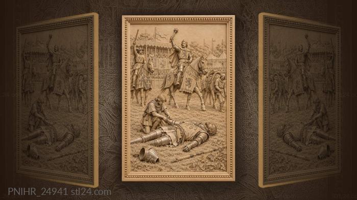 Fallen knight tournament aftermath victory 3d STL model
