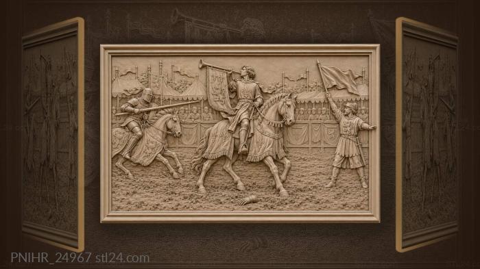Tournament herald knightly combat announcement 3d STL model