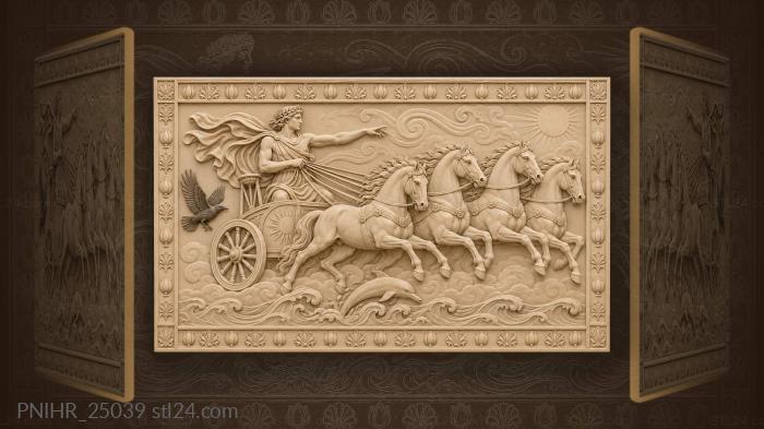 Apollo’s chariot race across heavens 3d STL model