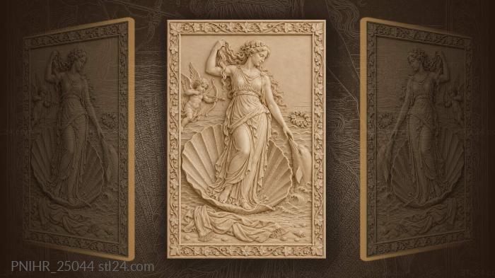 Aphrodite’s birth from the sea 3d STL model