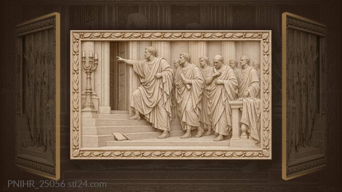 Roman senate meeting ancient wisdom 3d STL model