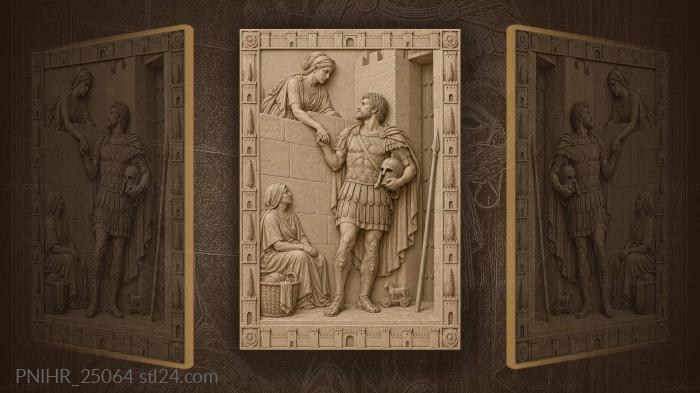 Hector bids farewell to andromache 3d STL model