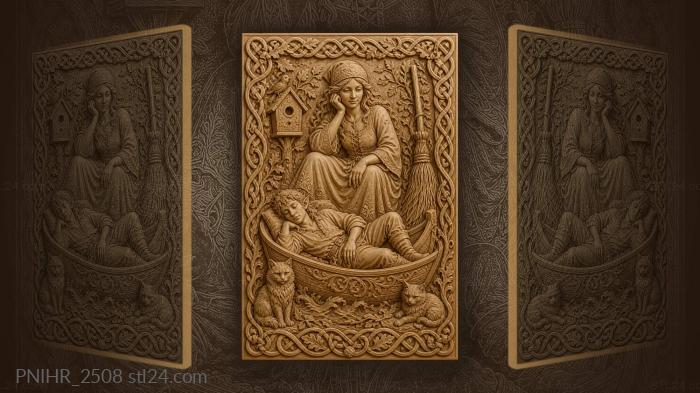 Fairy tale in a small boat 3d STL model