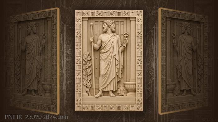 Janus at the temple gate 3d STL model