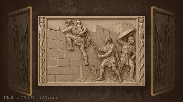 Trojan horse daring night raid 3d STL model