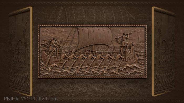 Lookout on the trireme prow 3d STL model