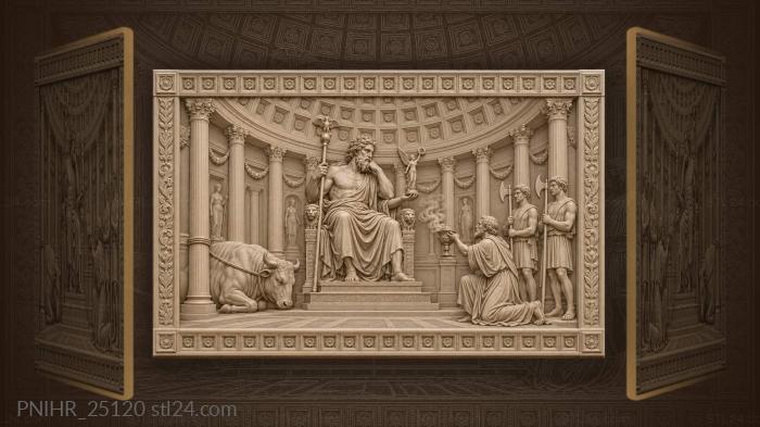 Jupiter in the roman pantheon 3d STL model