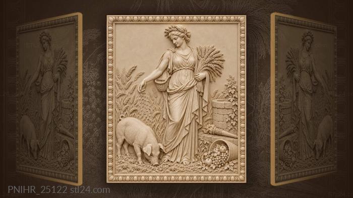 Demeter wheat field harvest abundance 3d STL model