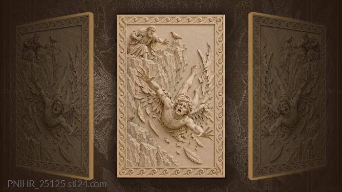 Icarus fall tragic father’s grief 3d STL model