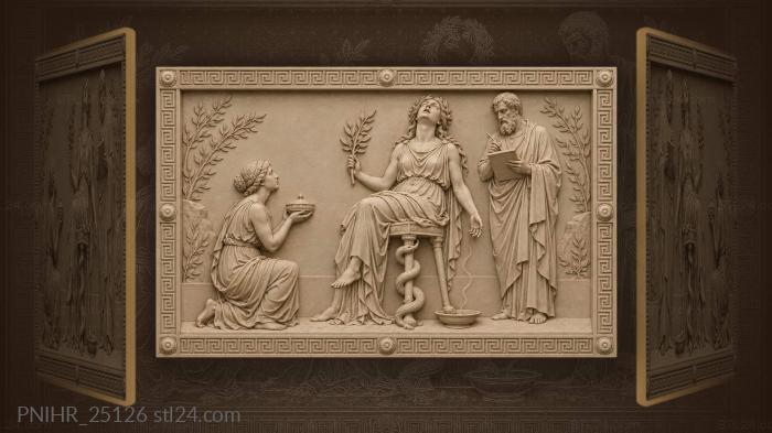 Delphi’s prophecy sacred serpent wisdom 3d STL model