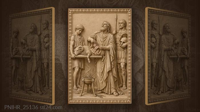 Calchas divining ram’s sacred signs 3d STL model