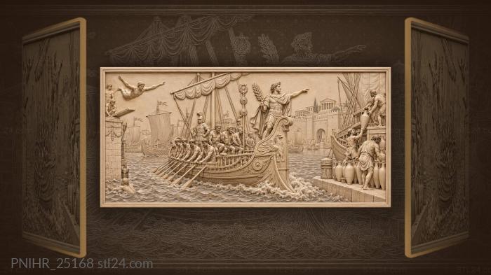 Naval victory harbor arrival triumph 3d STL model