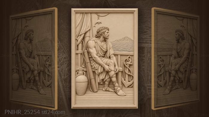 Odysseus preparing for distant shores 3d STL model