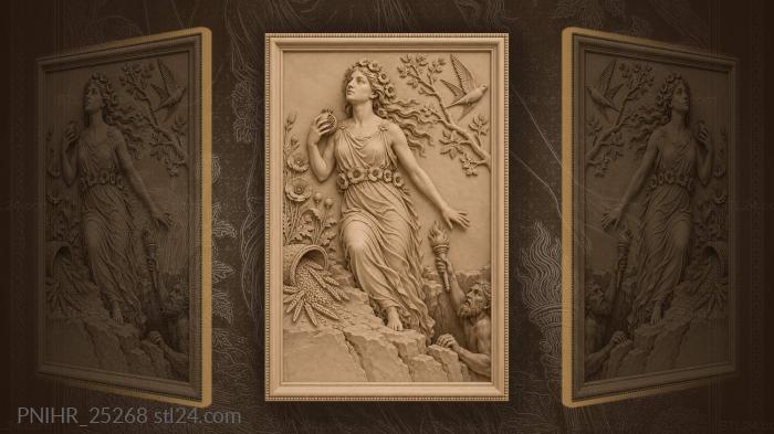 Persephone carries spring beyond the fading torch 3d STL model