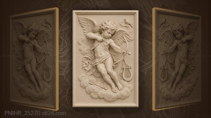 Eros aiming arrow from clouds 3d STL model