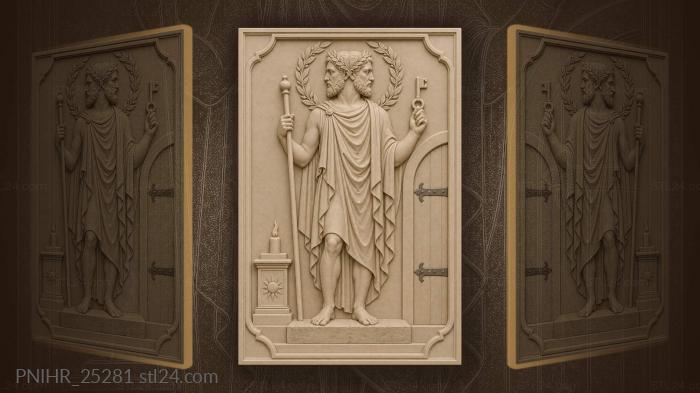 Janus guardian of thresholds and time 3d STL model