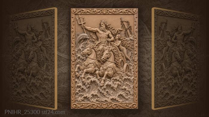 Poseidon’s chariot wave power ocean 3d STL model