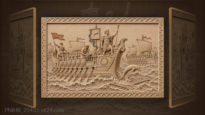 Roman fleet admiral’s grand naval display 3d STL model