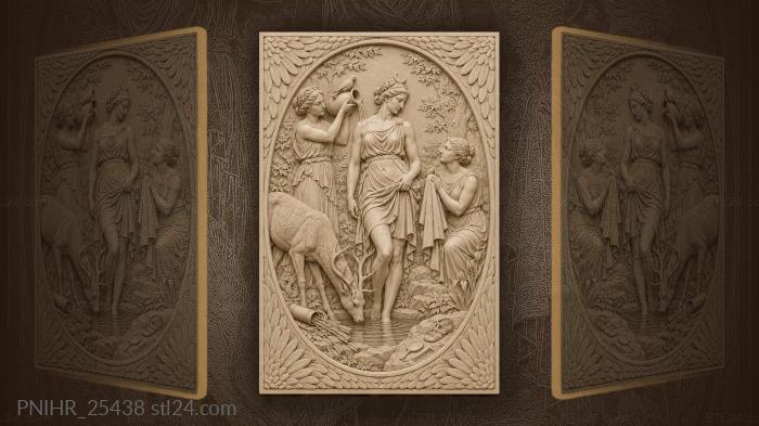 Diana and nymphs at the bath 3d STL model