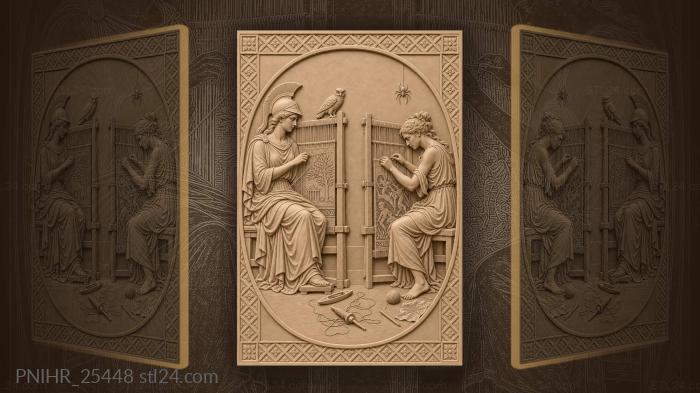 Athena arachne weaving contest skill 3d STL model