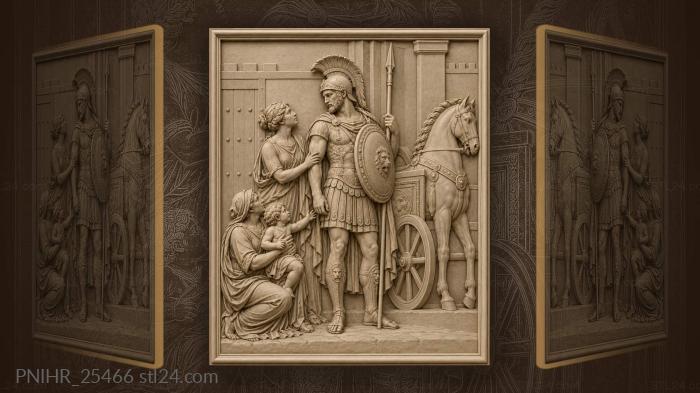 Hector’s farewell to andromache and astyanax 3d STL model