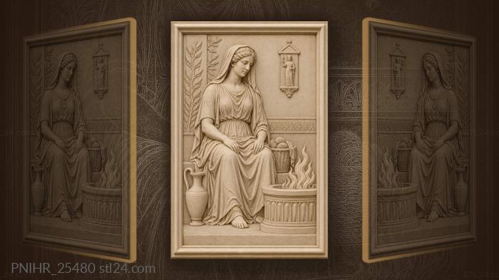 Hestia by the sacred fire 3d STL model