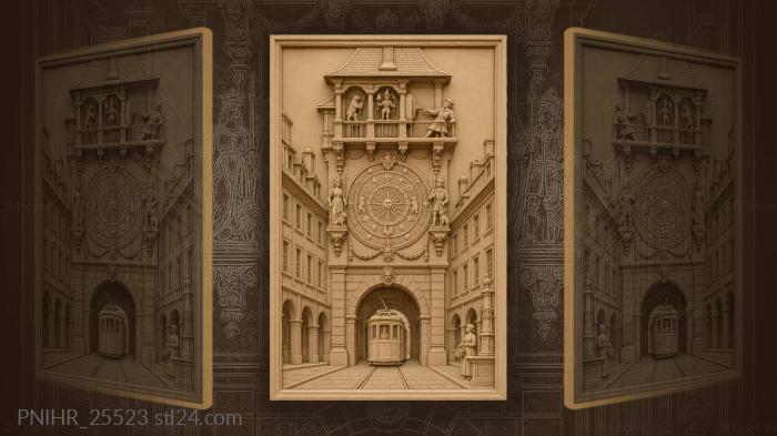 Bern zytglogge tower clockmaker scene 3d STL model