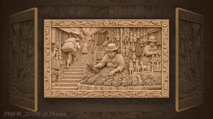 Herb seller offers charms uphill 3d STL model