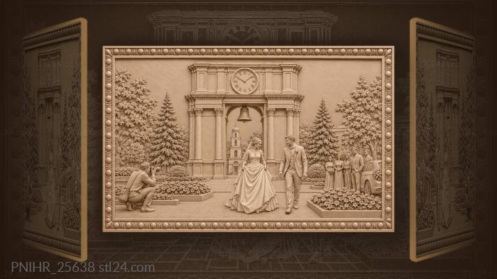 Triumphal arch wedding photography kishinev 3d STL model