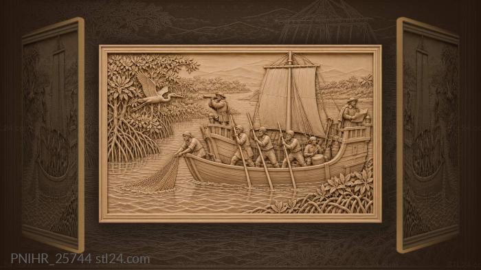River caravel exploration native shores 3d STL model
