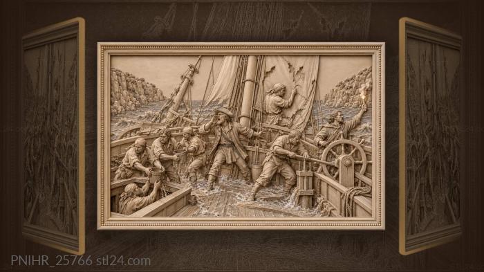 Shipwreck bay desperate sailors repair 3d STL model