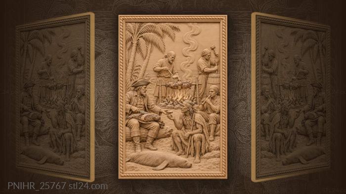 Captain’s feast after the hunt 3d STL model