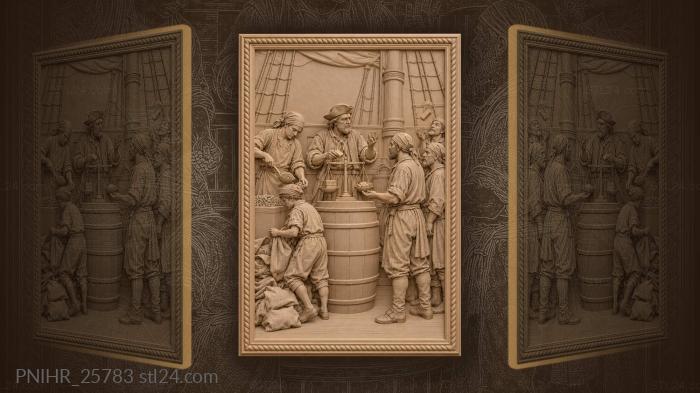 Ship’s mate with food rations 3d STL model