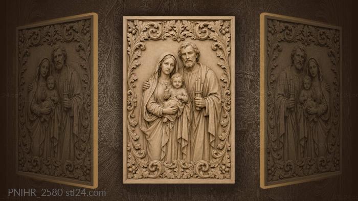 Mary and joseph protect the infant 3d STL model