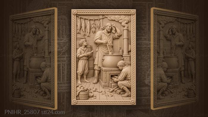 Ship’s cook at the cauldron 3d STL model
