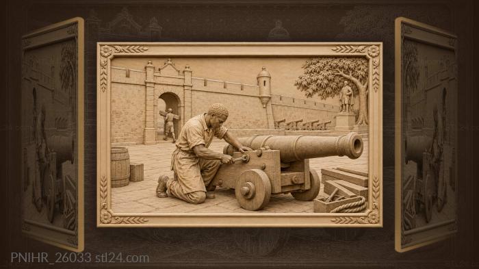 Maputo fortress restoration work in progress 3d STL model