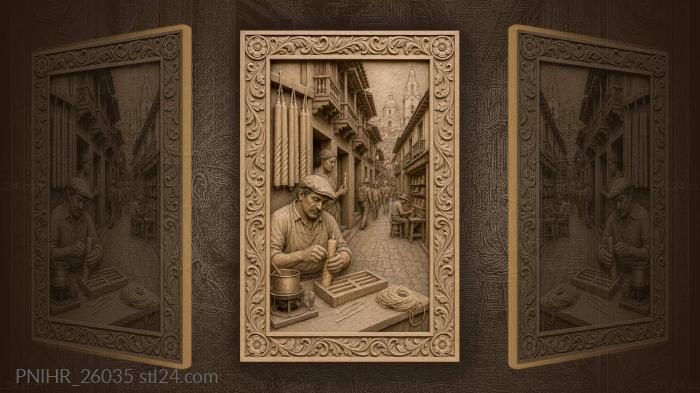 Quito workshop candle maker la ronda 3d STL model