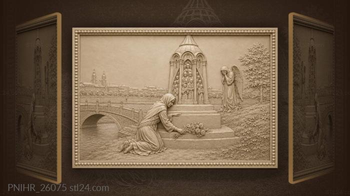Island of tears memorial scene 3d STL model