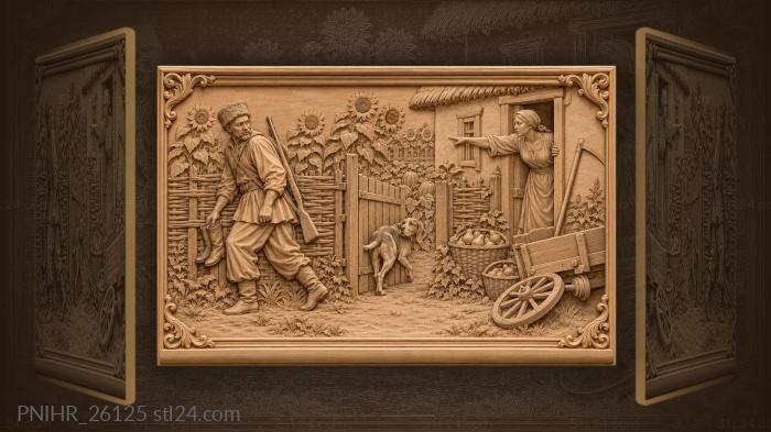 Kuban hunter leaving for the fields 3d STL model