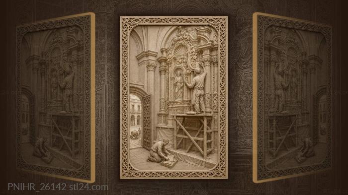 Havana cathedral restoration ancient square 3d STL model
