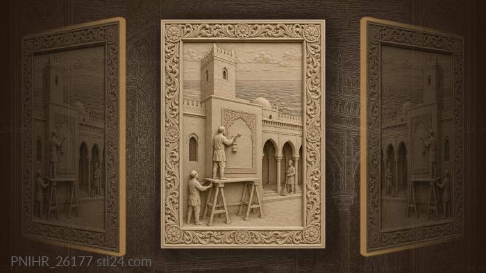 Mogadishu mosque restoration ancient stonework 3d STL model