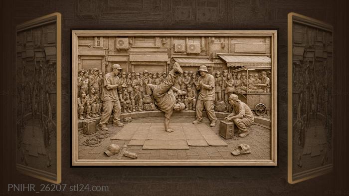 Seoul street dance energy captured 3d STL model