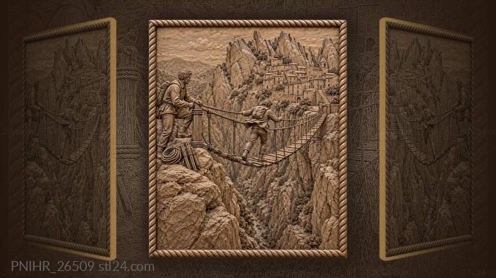 Castelmezzano walk across the gorge 3d STL model